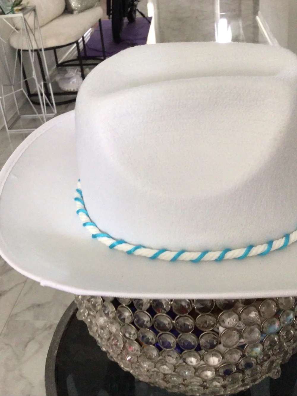 White Cowboy Los Angeles chargers hat